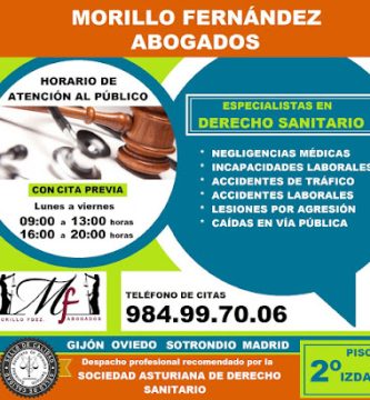 ABOGADOS NEGLIGENCIAS MEDICAS ASTURIAS. MORILLO FERNÁNDEZ ABOGADOS