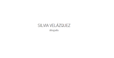 Abogada Silvia Velázquez