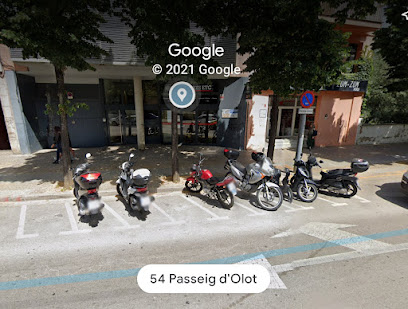 Zona de aparcamiento reservada para motos